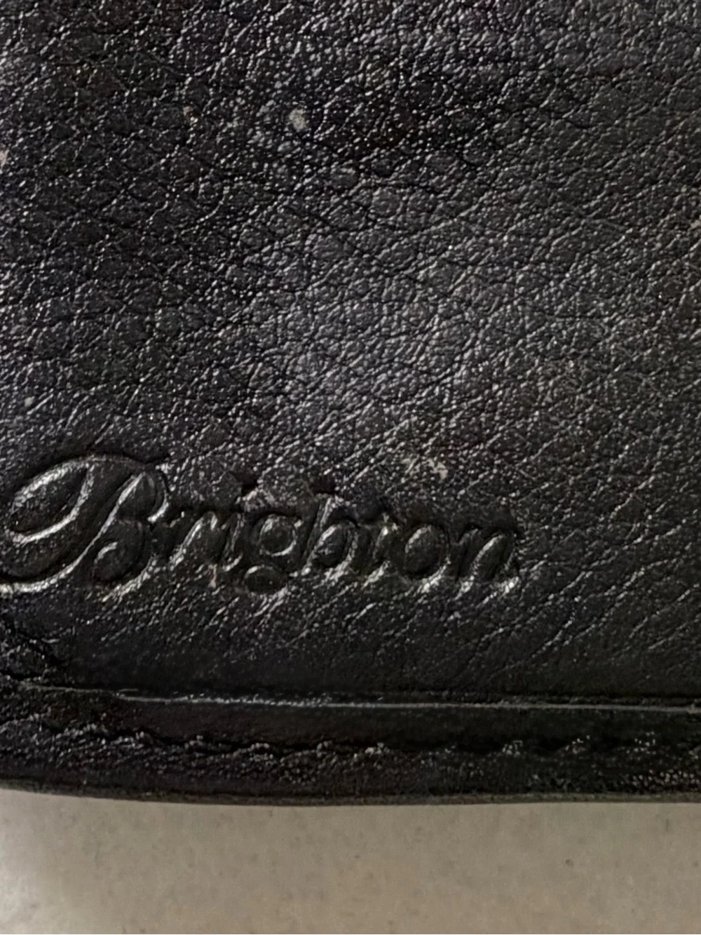 Brighton Black Brown Leather Organizer Wallet Zip Around Card ID Holder
